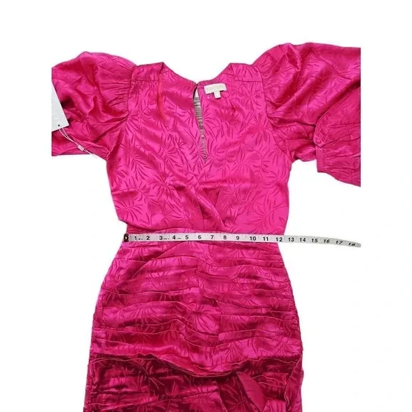 Ronny Kobo Giorgia Ruched Jacquard Mini Dress